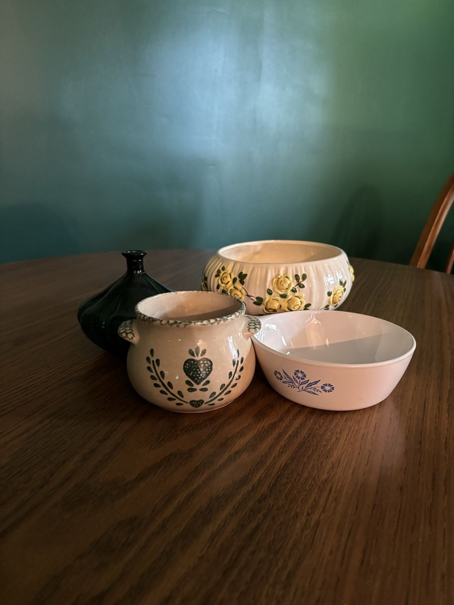 Vintage Kitchen Decor Bundle • Mixed Pottery Set