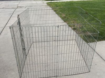 Metal Wire Pet Playpen Exercise Pen with Gate