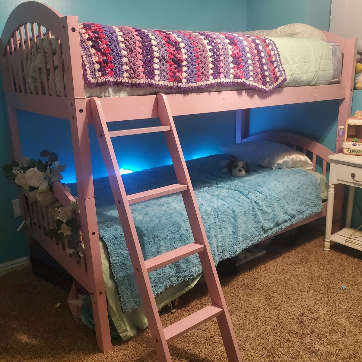 Pink Twin Bunk Bed Frame