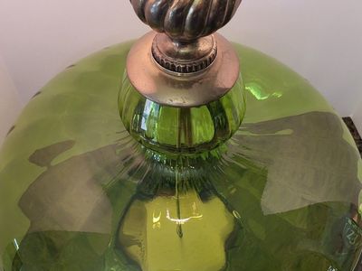 Pair of vintage Green Lamps