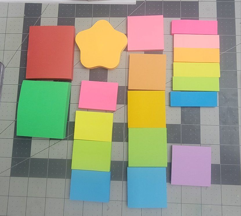 Assorted Colorful Sticky Note Pads