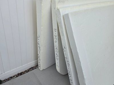 4 Sheets Large Rigid Foam Insulation Panels (4" Thick x 4' x 78") - Great for DIY ($75 for all 4)