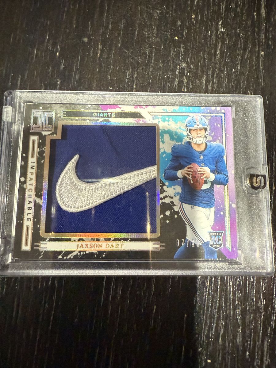 Jaxson Dart Rookie Nike Swoosh Patch #7/10