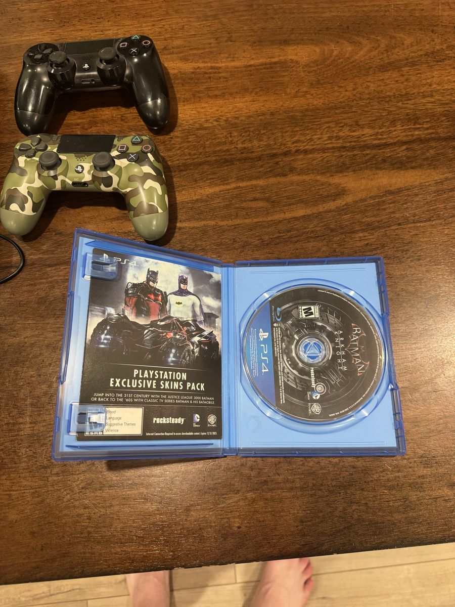 Sony PlayStation 4 Bundle – 2 Controllers + Batman Arkham Knight – $160 OBO