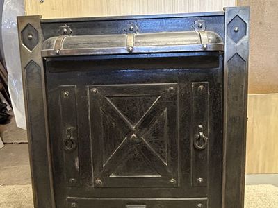 Antique Fireplace Surround & Front Cover, Cast Iron