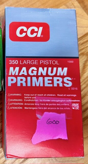 Large Pistol Magnum Primers