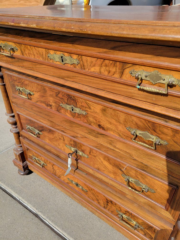 Vintage dresser nightstand cabinet