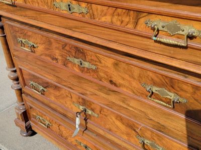 Vintage dresser nightstand cabinet
