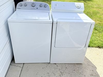 Washer and electric dryer