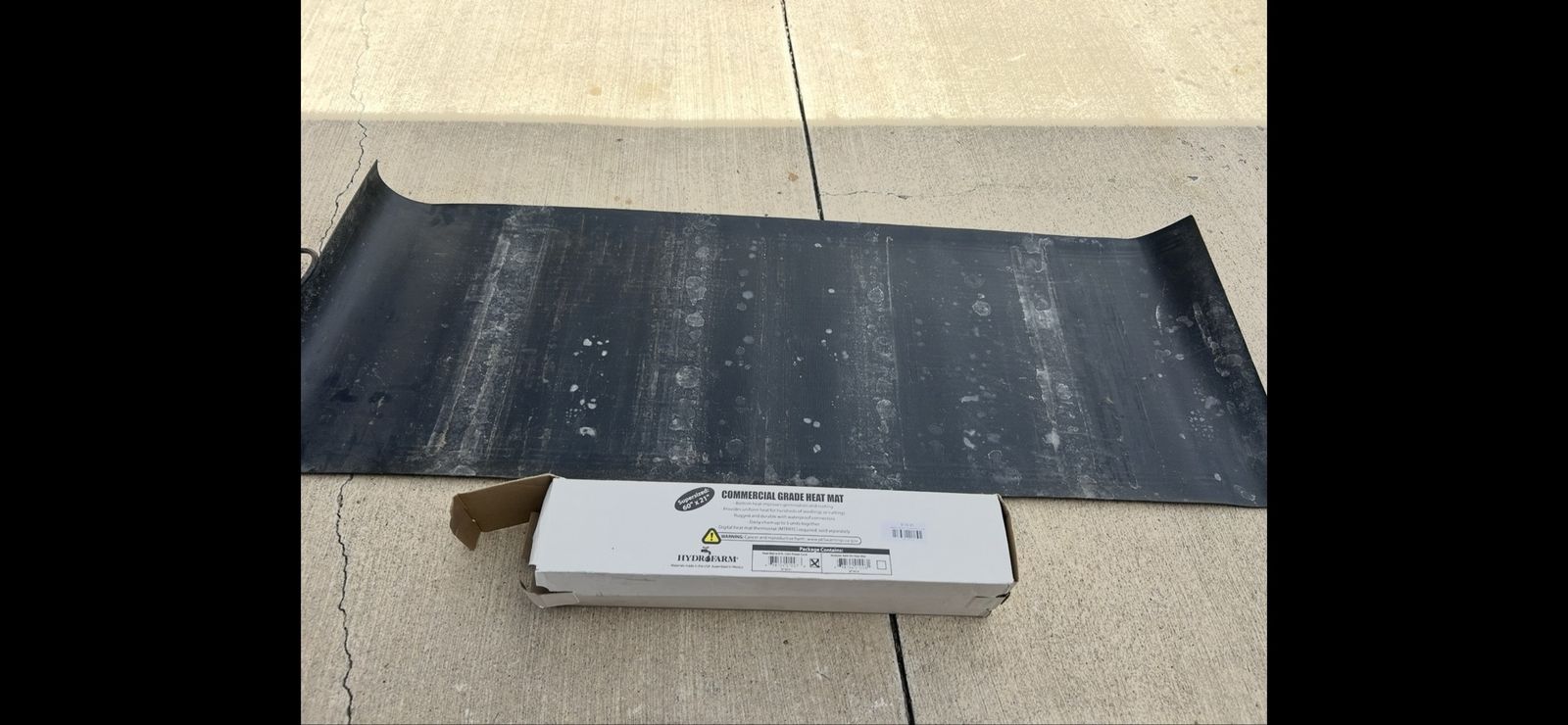 Hydro Farms commercial heat mat 61” x 21”