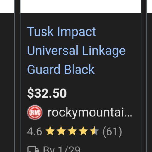 Tusk Impact Universal Linkage Guard Black