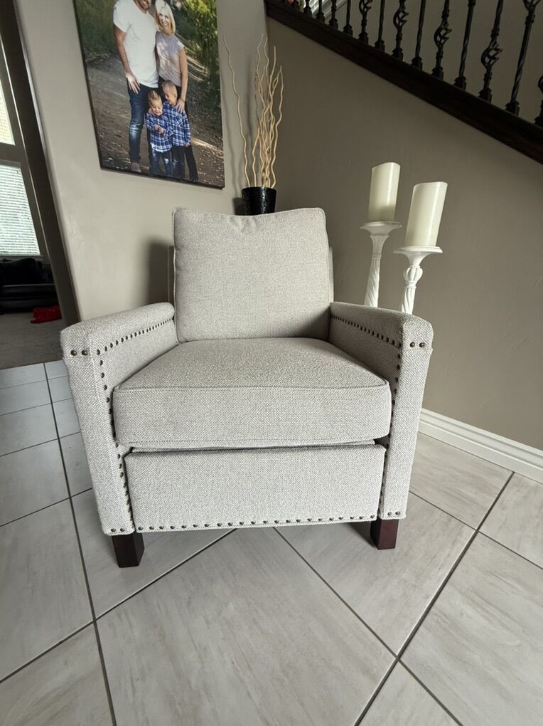 Pottery Barn Square Arm Manual Recliner