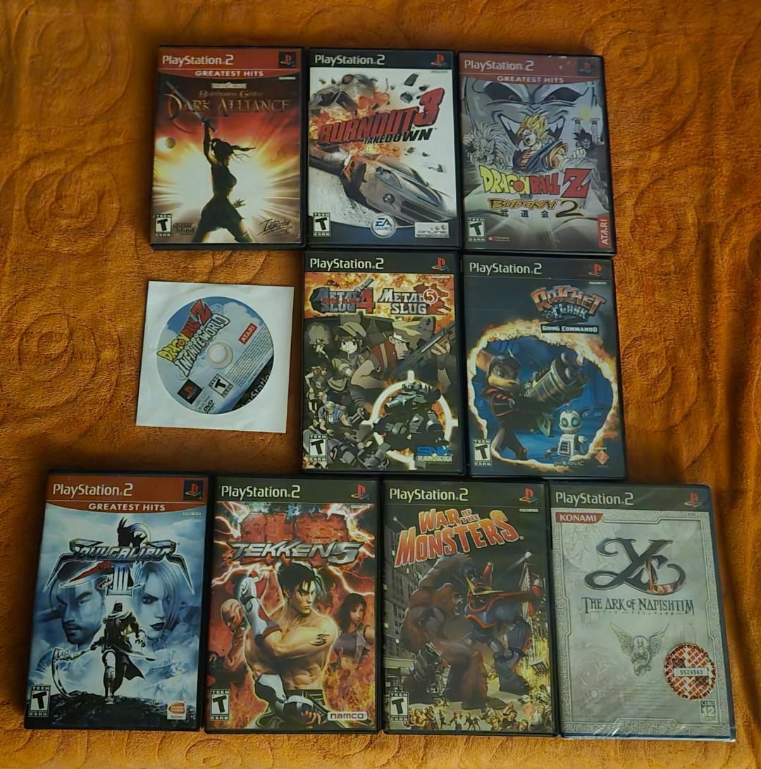 Ps2 game bundle including Dragon Ball Z Infinite World! trades considered!