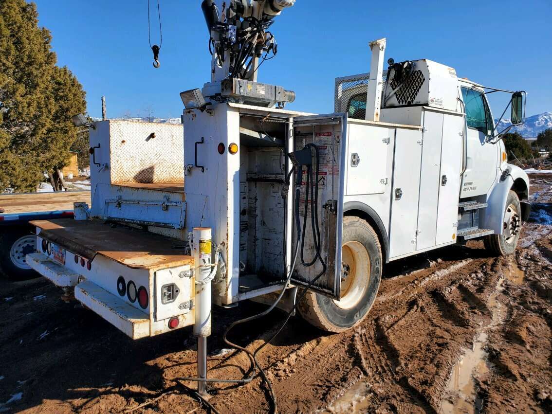 Sterling Service Utility Work Mechanic Crane Boom Bucket Flatbed Dump Commercial Truck Utility Bed Service Body Ram Chevy Ford