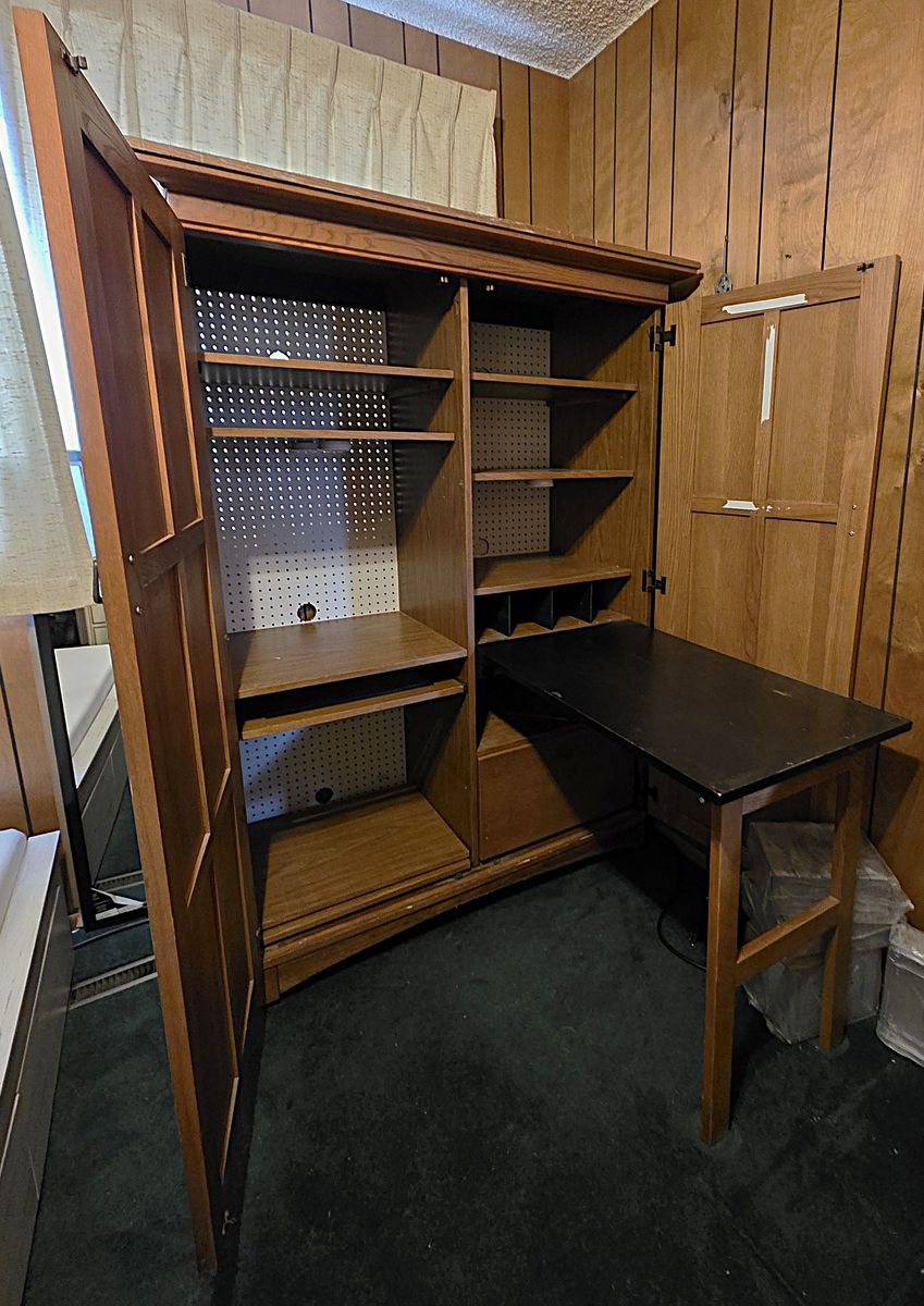 Hide-A-Desk Hutch