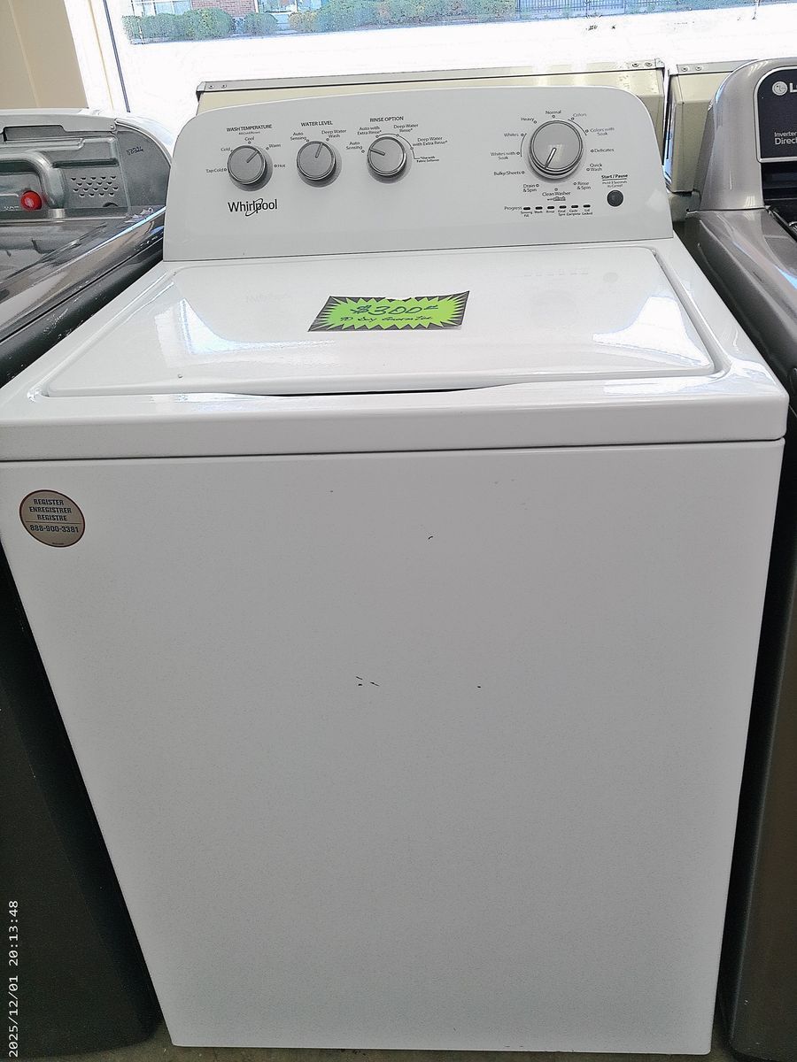 Super Capacity High Efficiency Washer~90 Day Guarantee~With Agitator