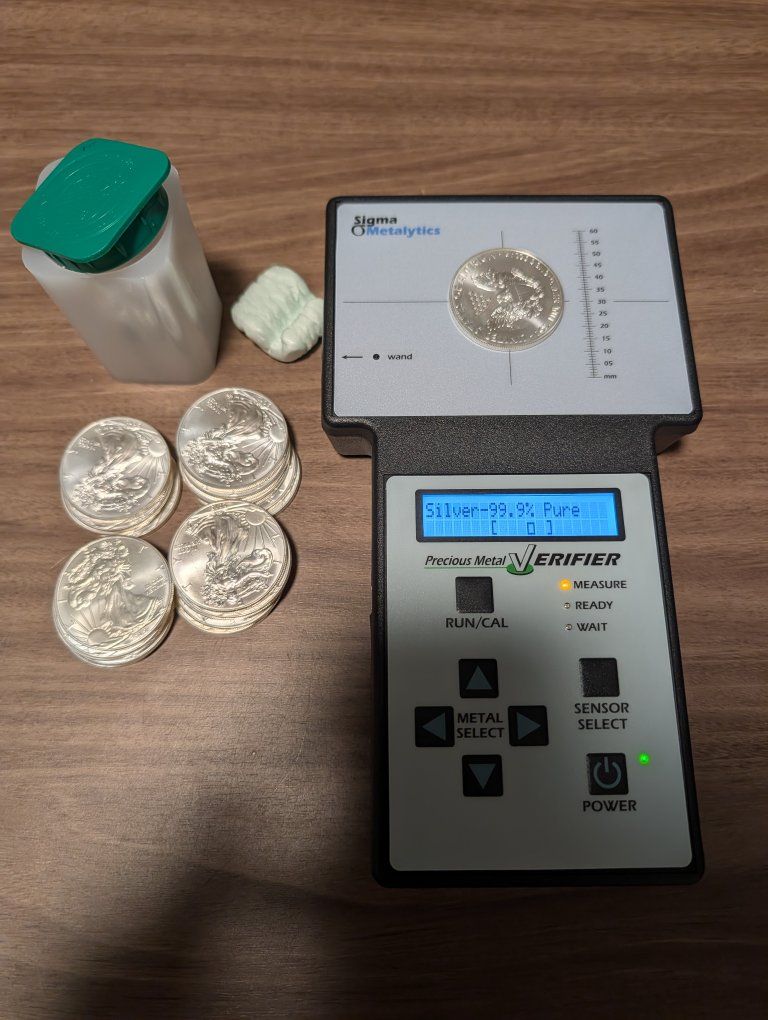 US American Silver Eagles 20 oz .999 Fine Silver Coins verified with Original tube. 