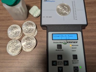 US American Silver Eagles 20 oz .999 Fine Silver Coins verified with Original tube.