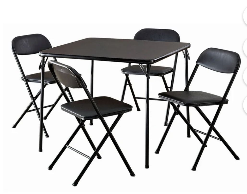 COSCO 5-Piece Folding Set with Card Table/chairs