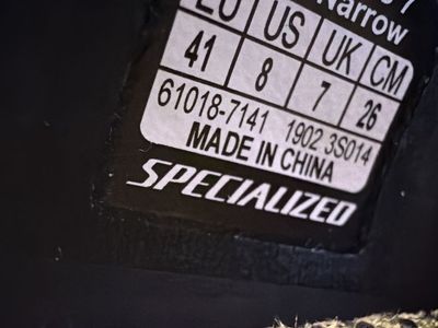SPECIALIZED S-Works 7 Road Narrow Shoes size 8