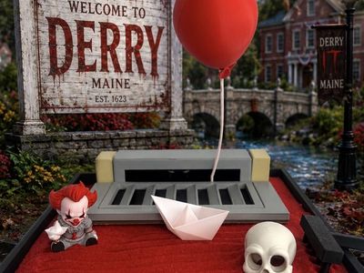 Stephen King IT Pennywise Themed Desktop Sand Garden - Derry Maine