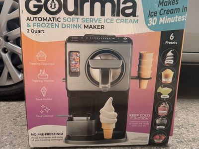 Gourmia 2-Quart Automatic Soft Serve Ice Cream & Frozen Drink Maker