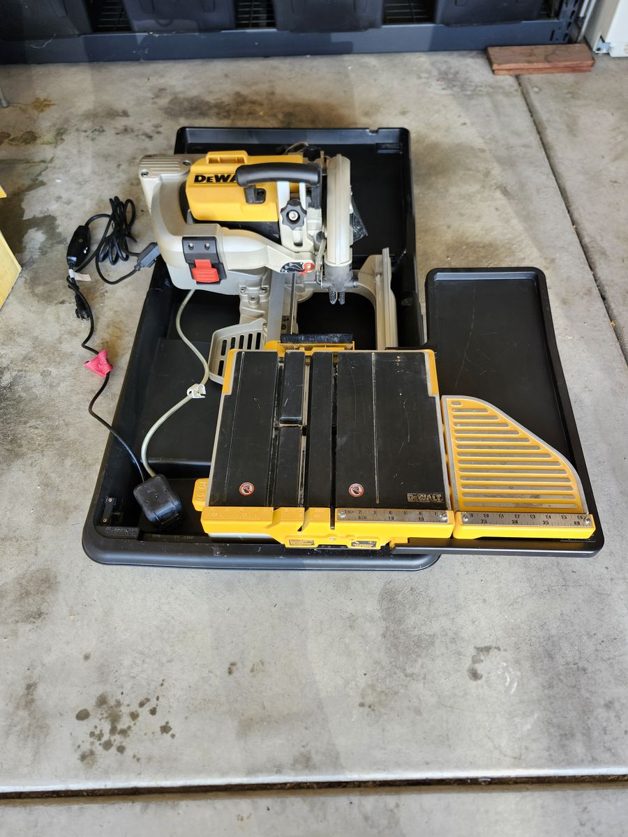 Dewalt wet tile saw