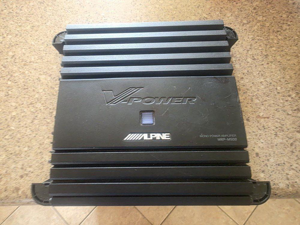 Rockford Fosgate Punch P1 Subwoofer in Enclosure & Alpine MRP-M500 Mono Amplifier
