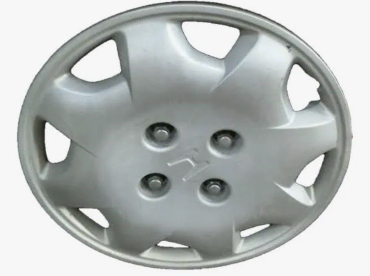 Used Set of 4 Honda Civic OEM 14” Wheel Hubcap - Silver, 4-Lug Bolt Pattern - Minor Scuffs