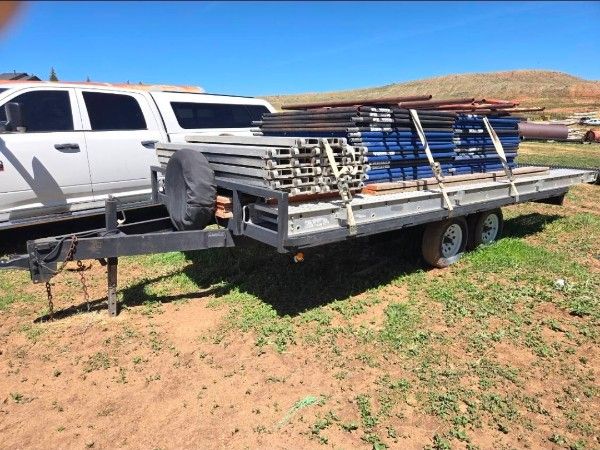 Trailer and scaffolding