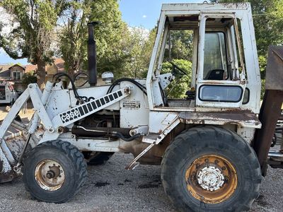 Used Case Backhoe Loader - White, Heavy-Duty Construction Equipment