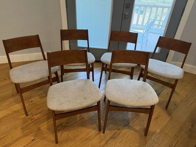 West Elm Classic Mid-Century Dining Chairs - Set of 6
