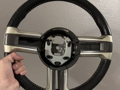 OEM Ford Mustang 2010-2014 DR333600D1E7166101 Leather Steering Wheel - Used, Scratched
