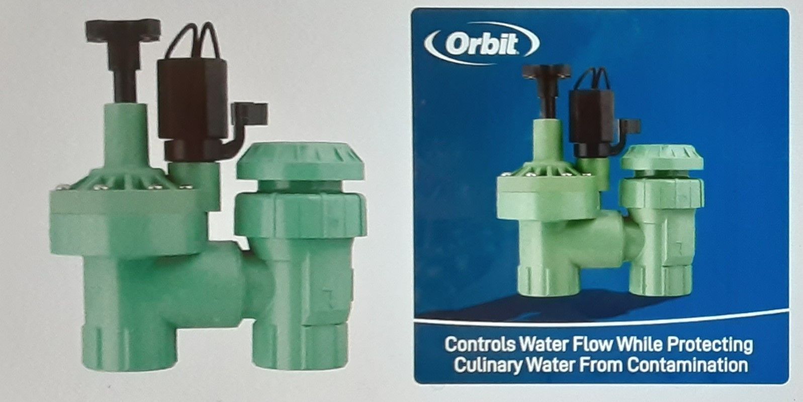 New Orbit 3/4-inch Automatic Anti-Siphon Forward Flow Irrigation Valve with 24 VAC  Electric Solenoid and Manual Actuation Lever