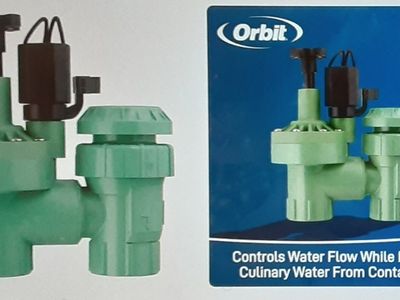 New Orbit 3/4-inch Automatic Anti-Siphon Forward Flow Irrigation Valve with 24 VAC Electric Solenoid and Manual Actuation Lever
