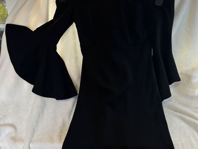 Black Lace Long Sleeve & Off The Shoulder Bell Sleeve Dresses