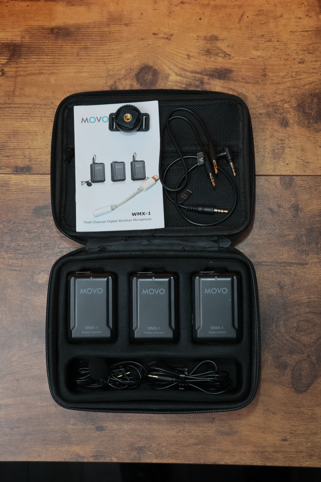 MOVO WMX-1-Duo 2.4GHz Dual Wireless Lavalier Microphone System