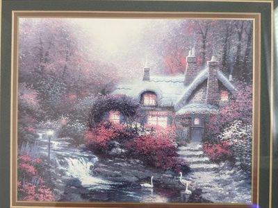 Beautiful Thomas Kinkade Art With Frame