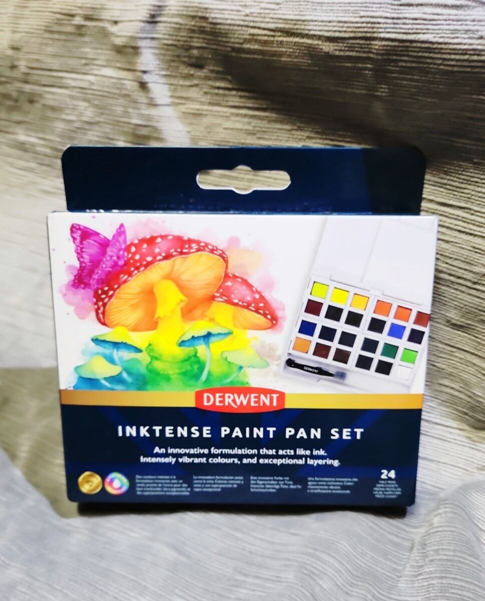 DERWENT INKTENSE PAINTS PAN WATERCOLOR ART SET