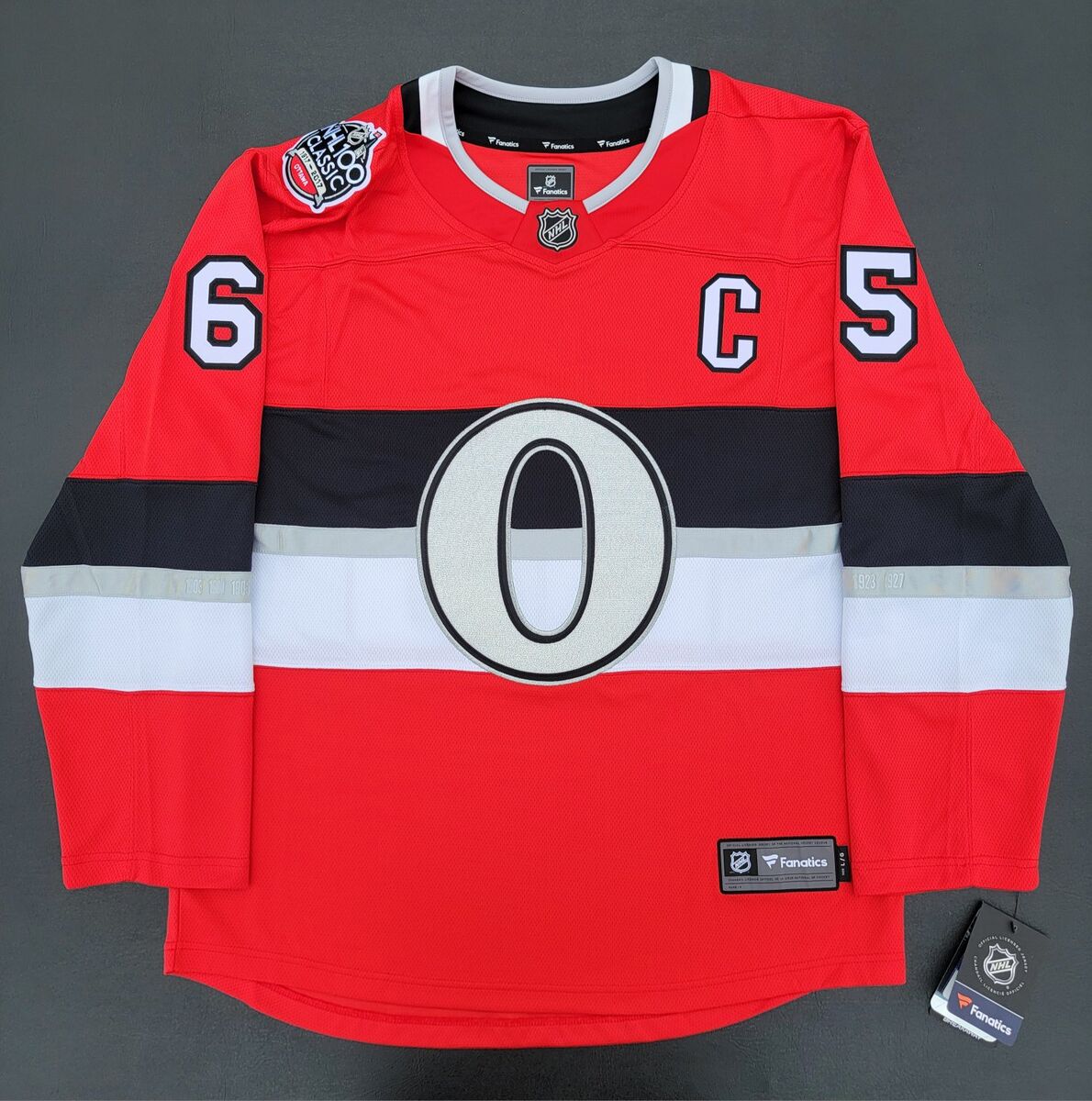 2017 Ottawa Senators 100th Anniversary Jersey