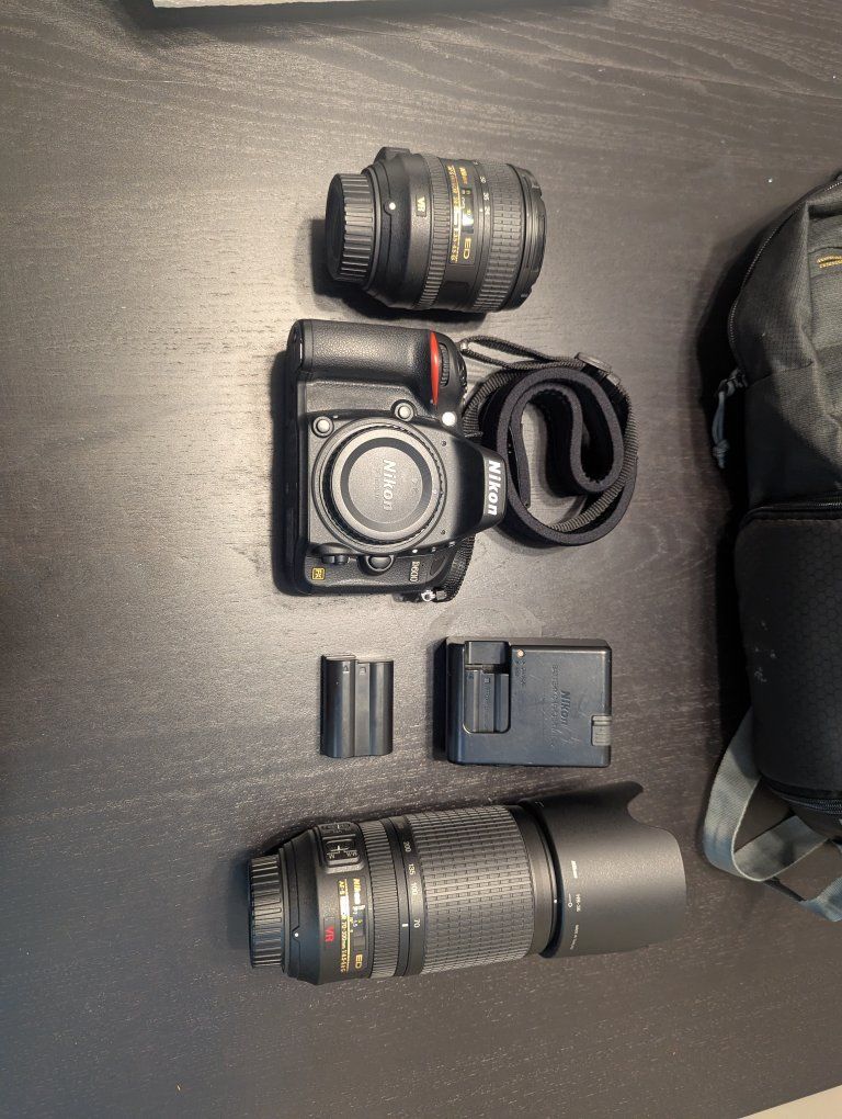 Nikon D600 DSLR Camera Kit w/ AF-S NIKKOR 24-85mm VR & 70-300mm Lenses, Lowepro crossover camera bag