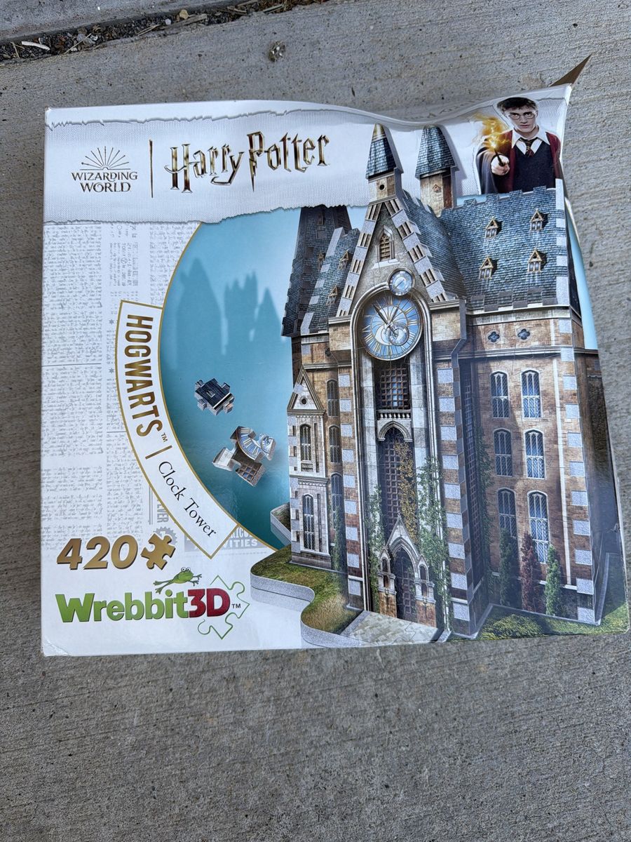 Harry Potter Hogwarts Clock Tower Wrebbit 3D Puzzle 420 Pieces