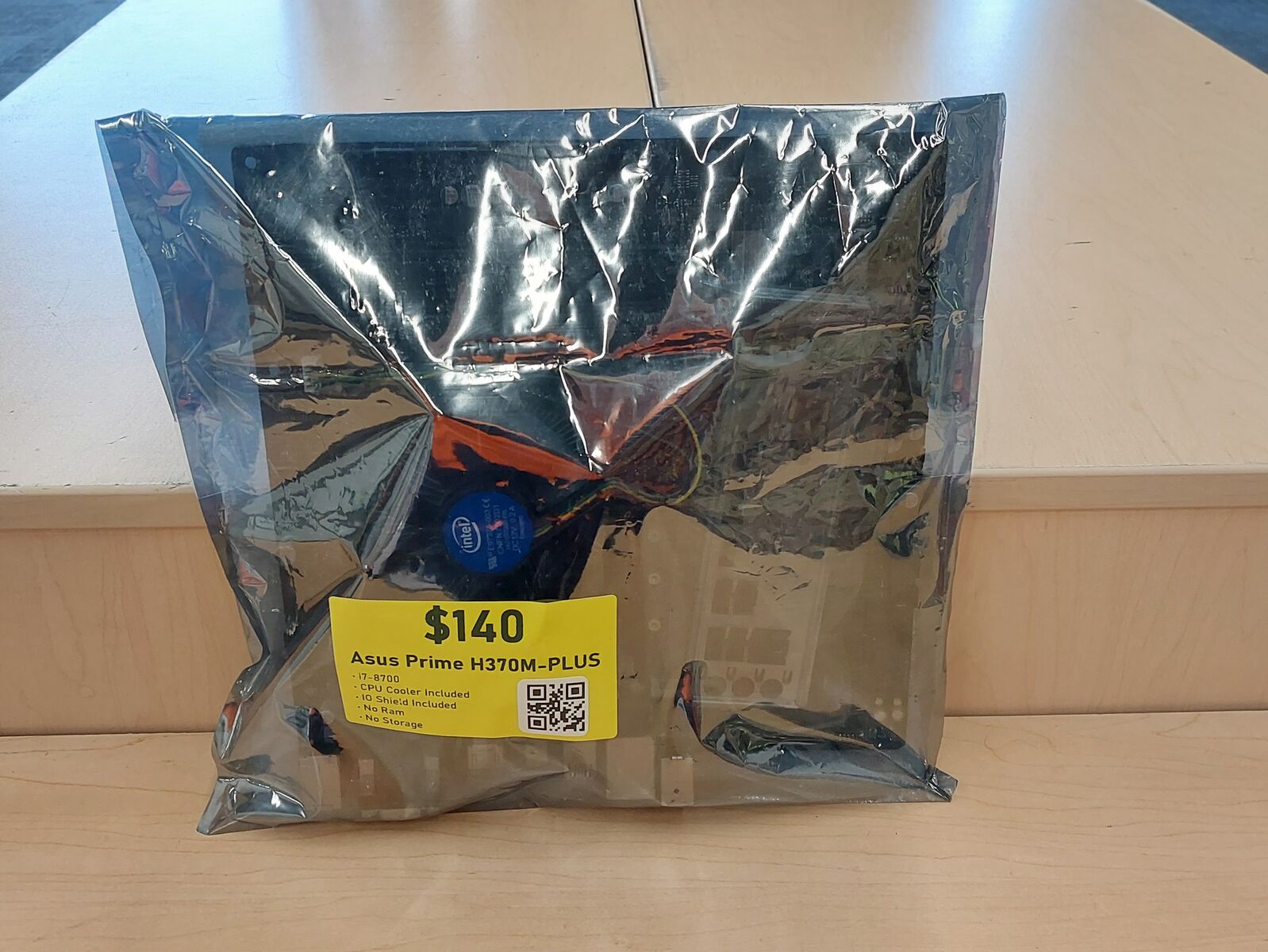 Asus Prime H370-Plus Mother Board with i7-8700 CPU