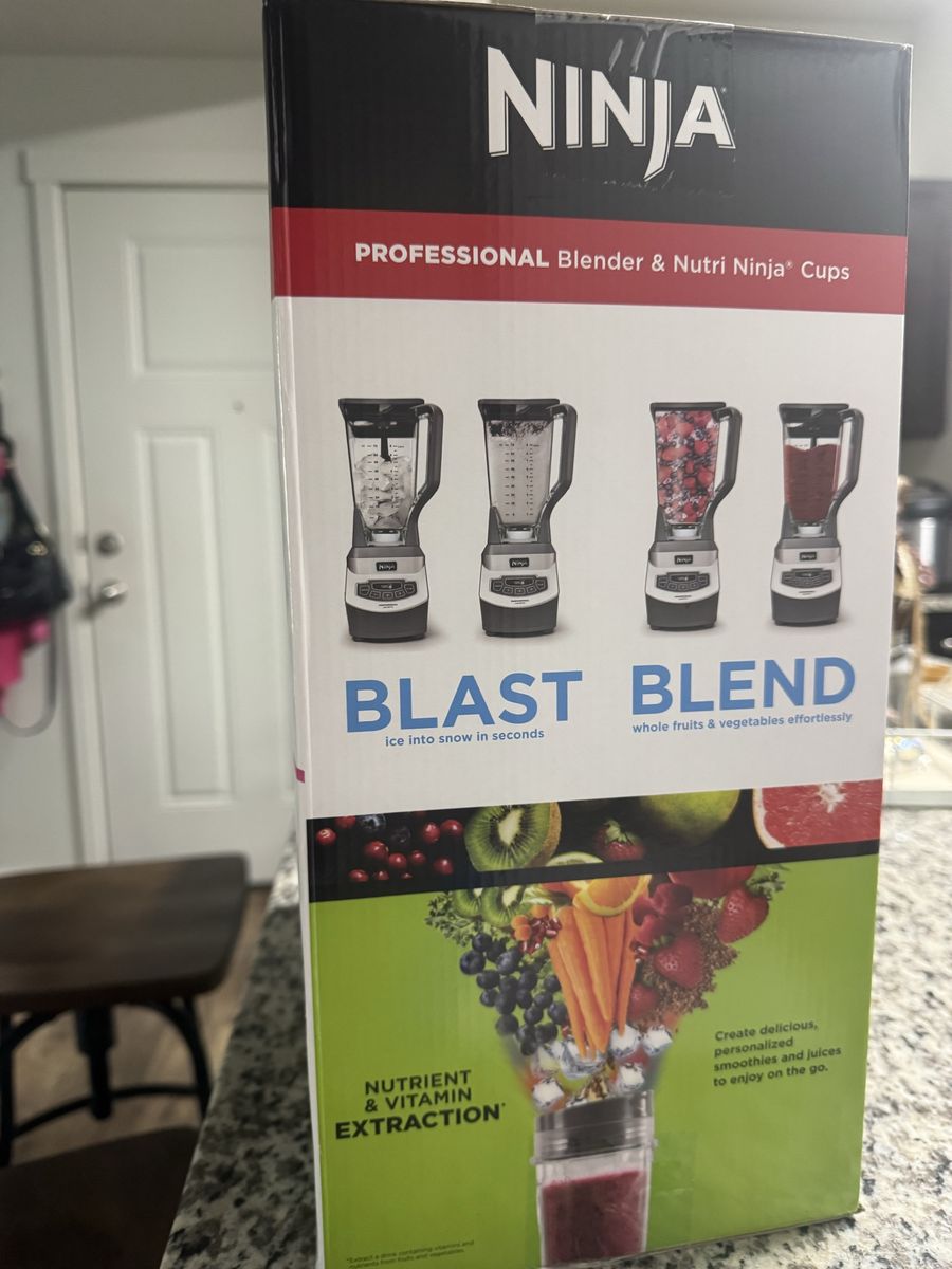 Ninja Professional Blender With Nutri Ninja Cups