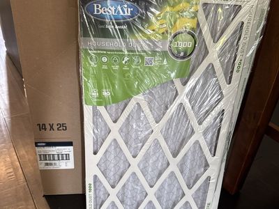 BestAir 14x25x1 MERV 8 Household Dust Air Filters Pack of 12 plus 3 more