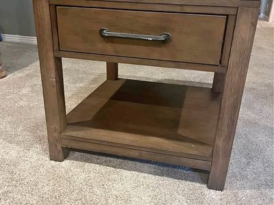 2 Beautiful Rustic Wood End Table / Nightstand