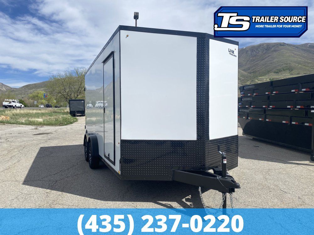 7.5x16 Look Element SE Enclosed Cargo Trailer - 7'0" Interior - 7K GVWR - .080 PolyCor, Alloy Wheels, Rear Spoiler w/ Load