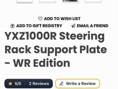 YXZ 1000 Steering Rack Support