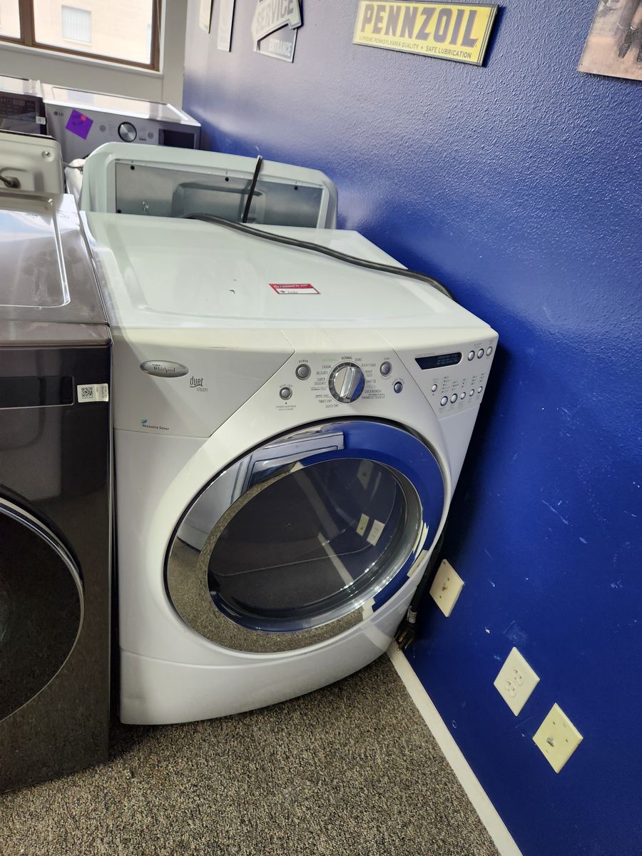 Whirlpool Duet Steam Electric Dryer - White - Front Load