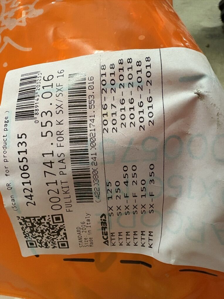 KTM Full Plastic Kit